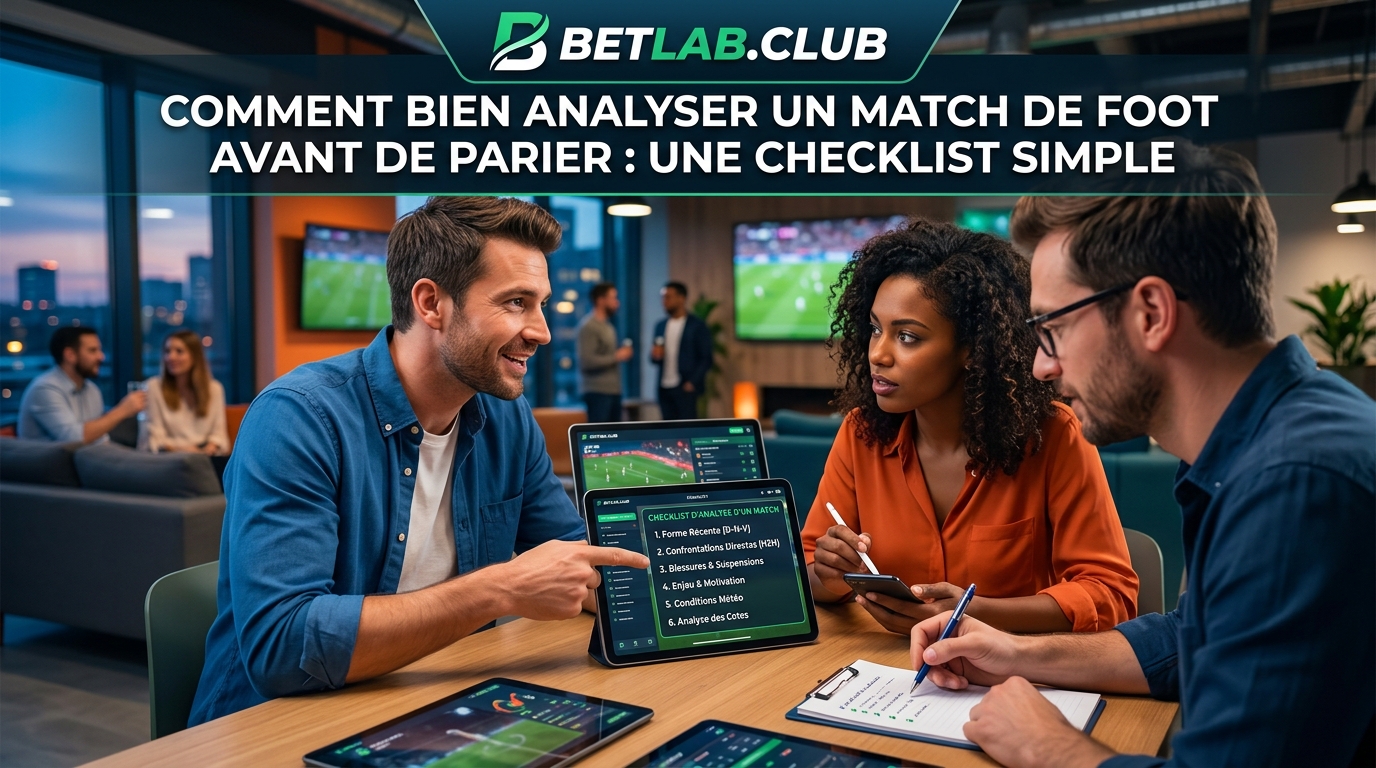 Analyse d'un match de football pour les paris : liste de contrôle et règles d'analyse des équipes