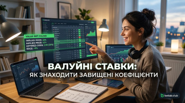 Ставки на цінність (Value Betting): як стабільно знаходити переоцінені коефіцієнти