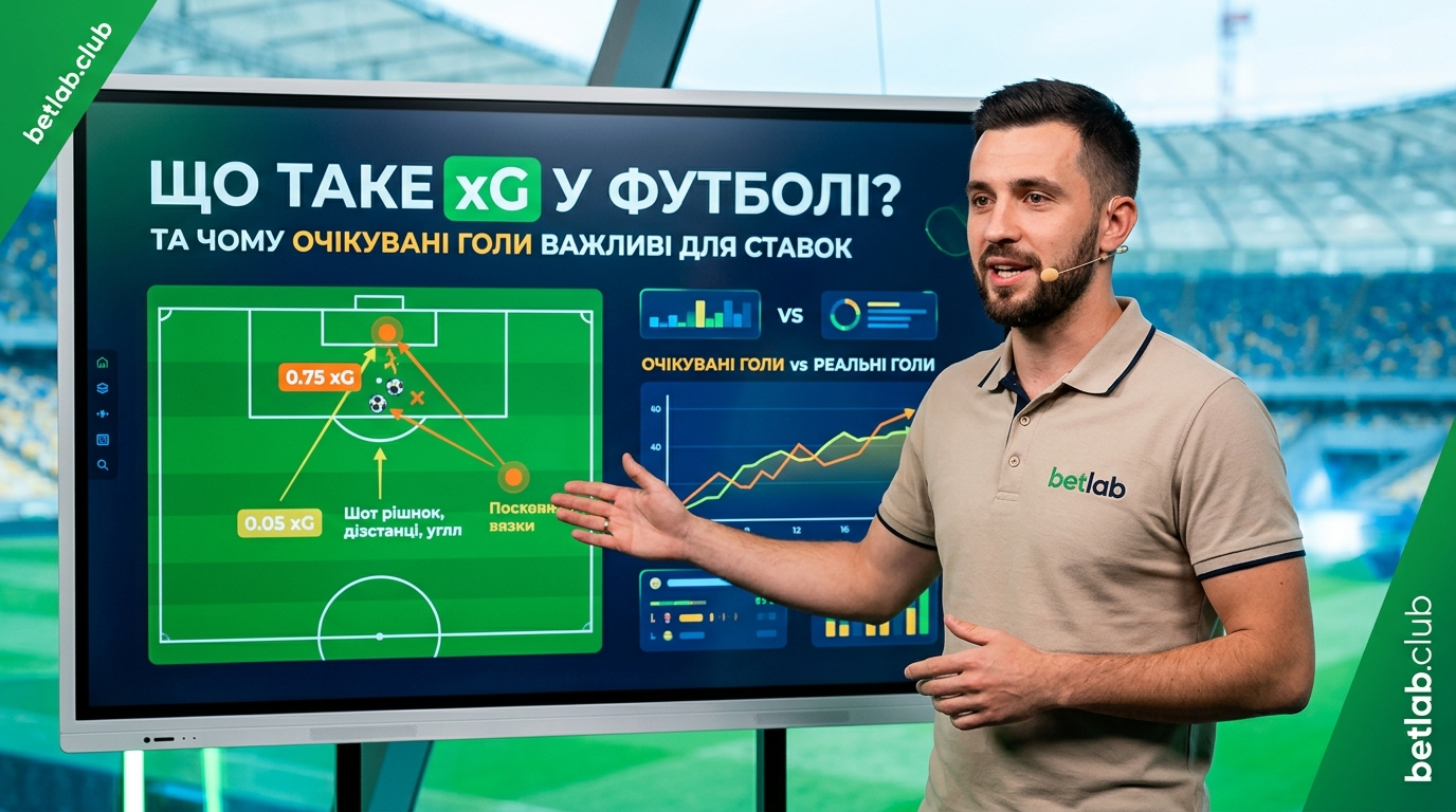 Модель xG (очікувані голи) у футболі: як використовувати розширену статистику