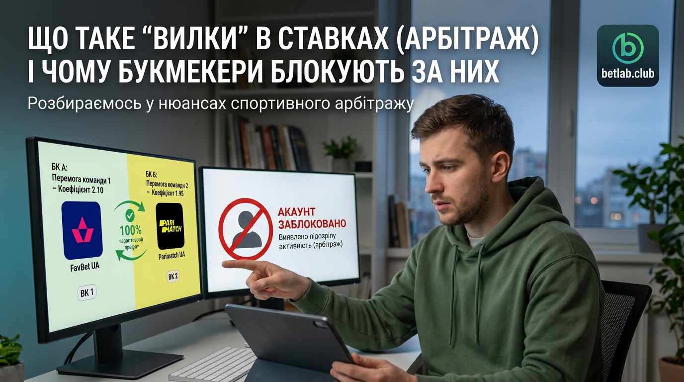 Що таке «вилки» у ставках (арбітраж) і чому букмекери блокують за них рахунки