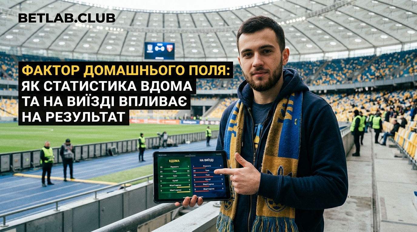 Фактор домашнього поля у футболі: вплив стадіону на результат і ставки