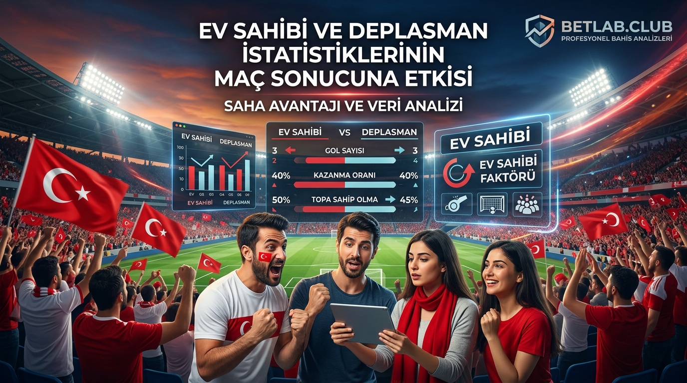 Futbolda ev sahibi avantajı: Stadyumun sonuç ve bahisler üzerindeki etkisi