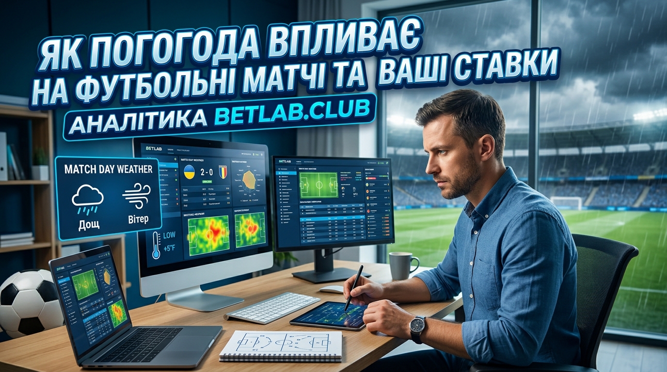 Вплив погоди на результат футбольного матчу: як аналізувати умови гри