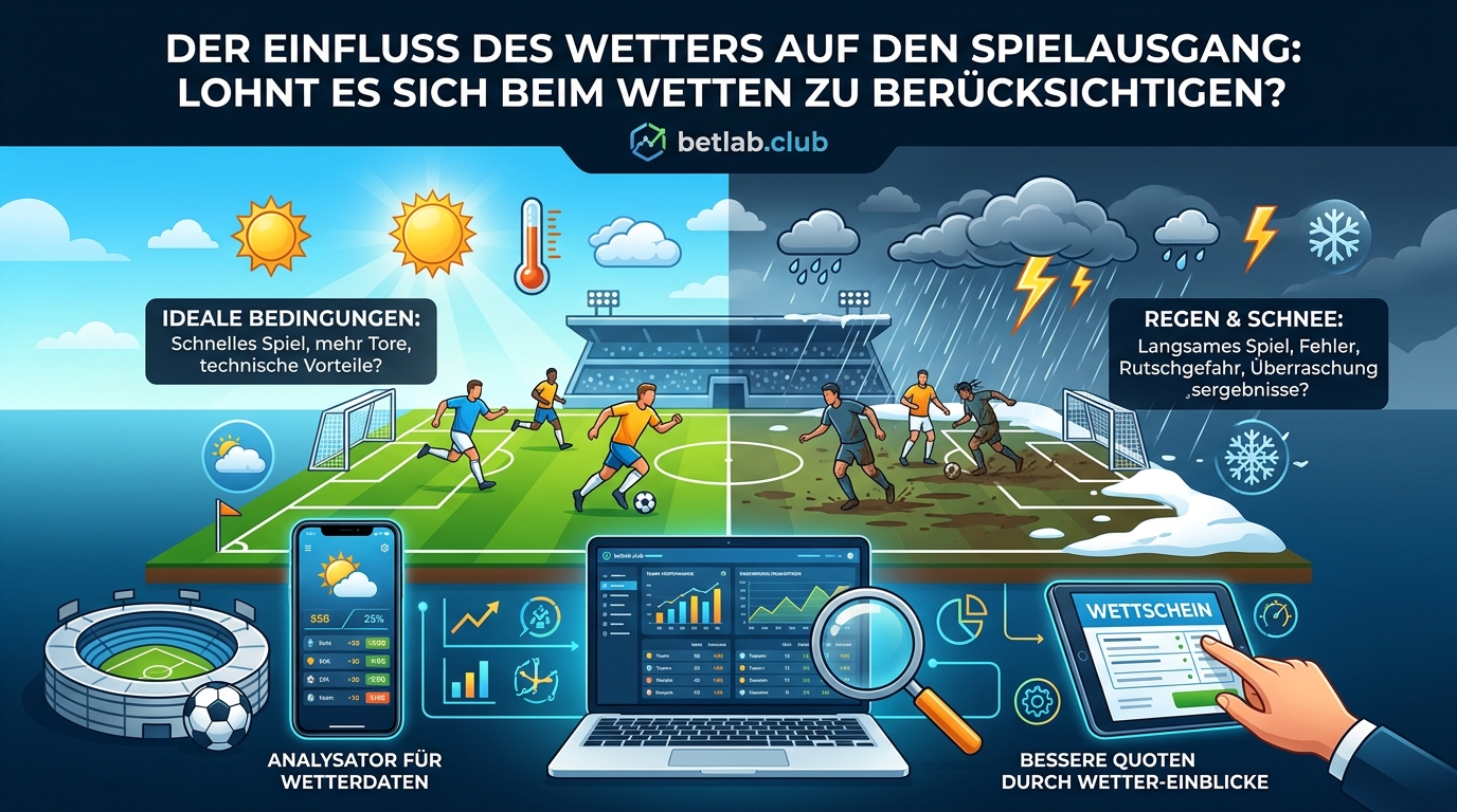 Der Einfluss des Wetters auf den Ausgang eines Fußballspiels: Wie man die Spielbedingungen analysiert