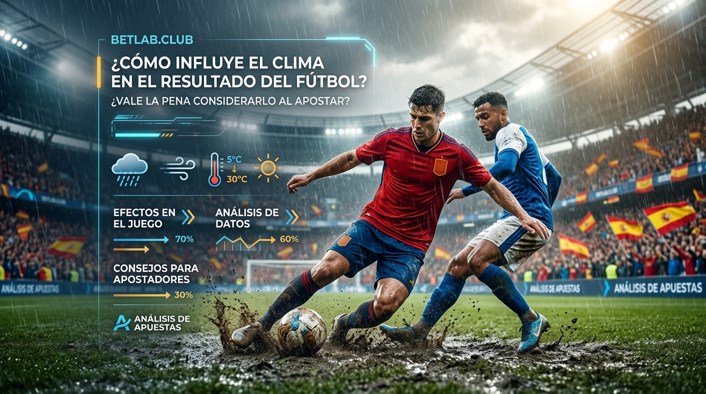 La influencia del tiempo en el resultado de un partido de fútbol: cómo analizar las condiciones del partido