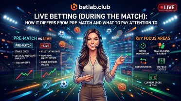 Live betting: key rules for betting during a match and how it differs from pre-match betting