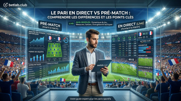 Paris en direct : les principales règles du jeu pendant le match et les différences par rapport aux paris d'avant-match