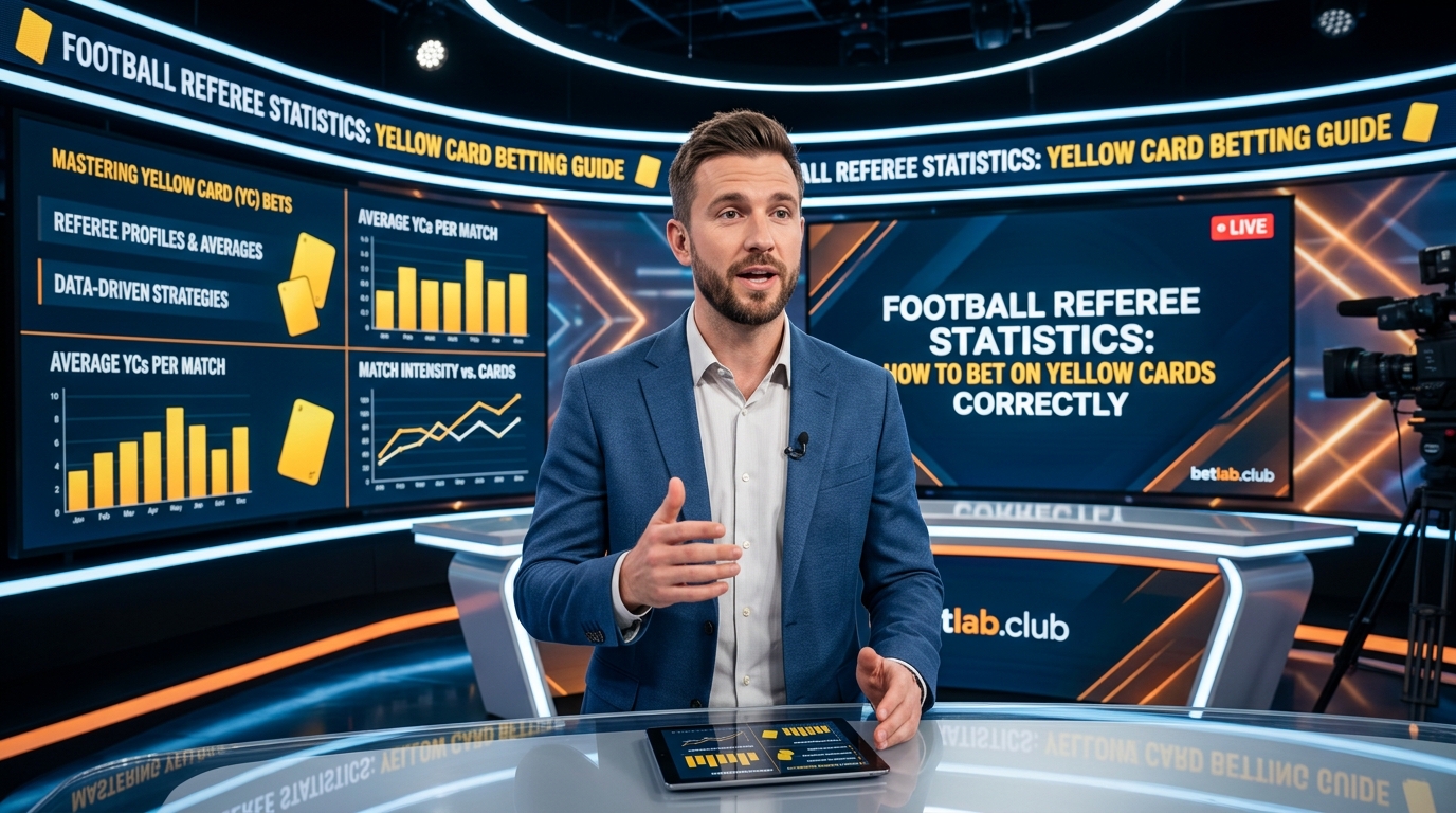 Football referee statistics: how to bet on the total number of yellow cards (YC)