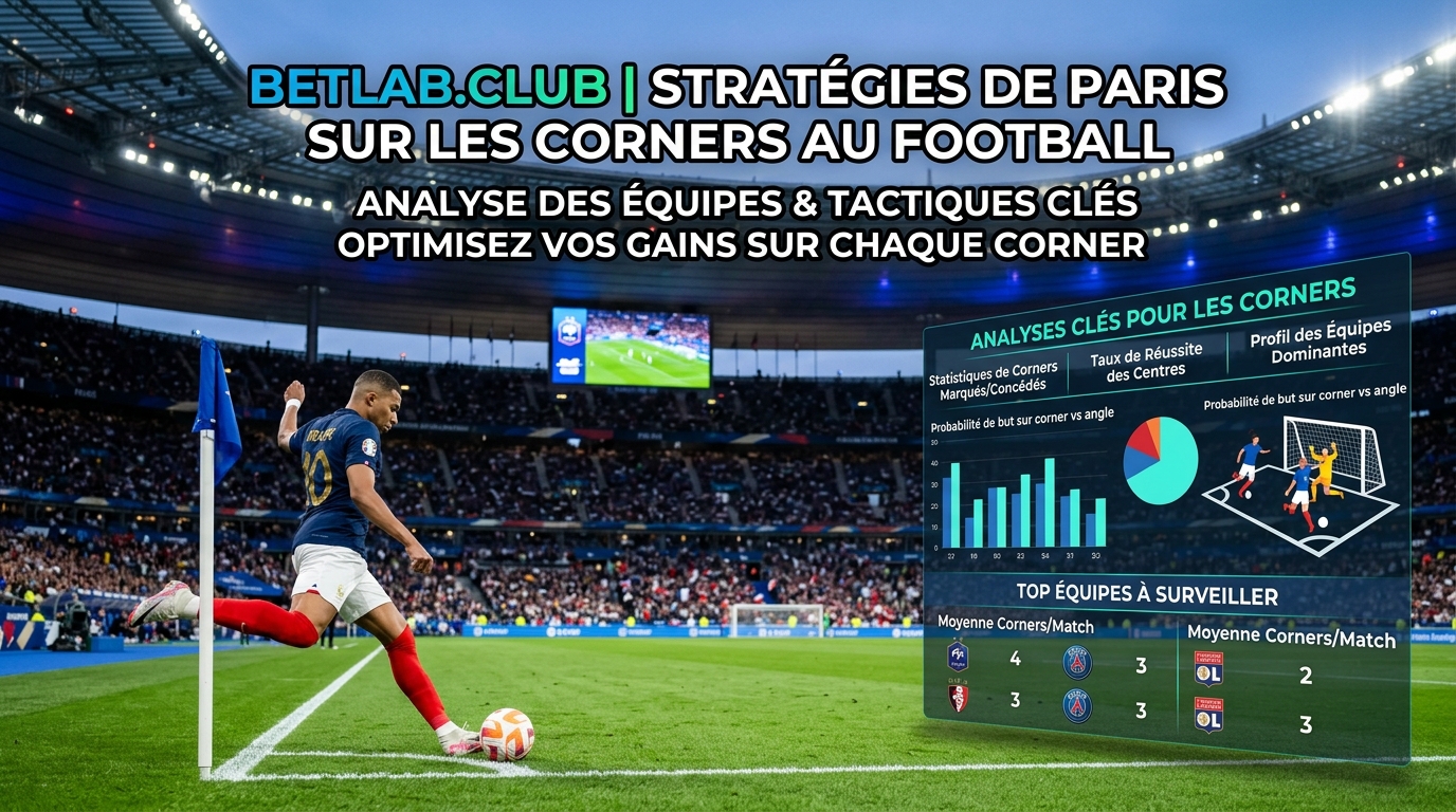 Paris sur les corners au football : stratégies efficaces et analyse des équipes | Bookmaker