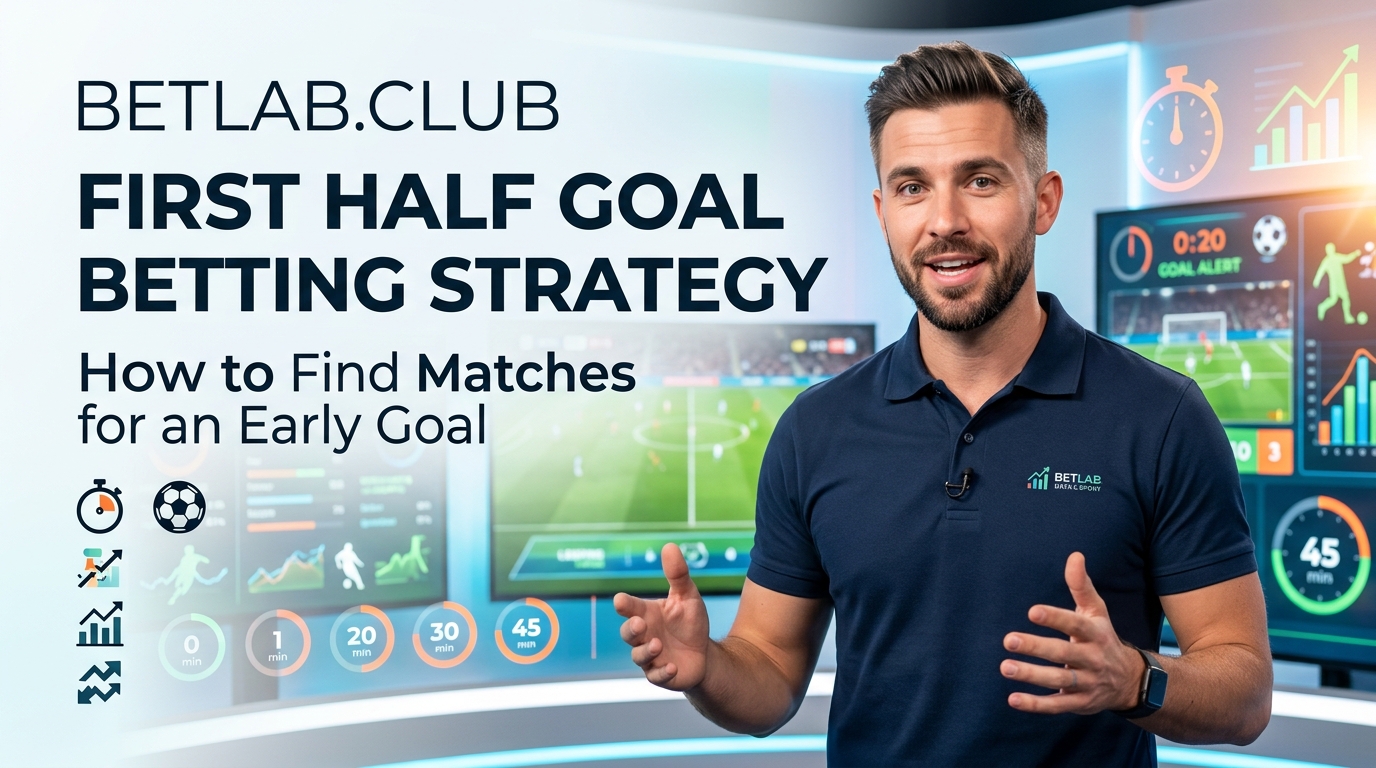 A strategy for betting on first-half goals: match selection and analysis of scoring trends