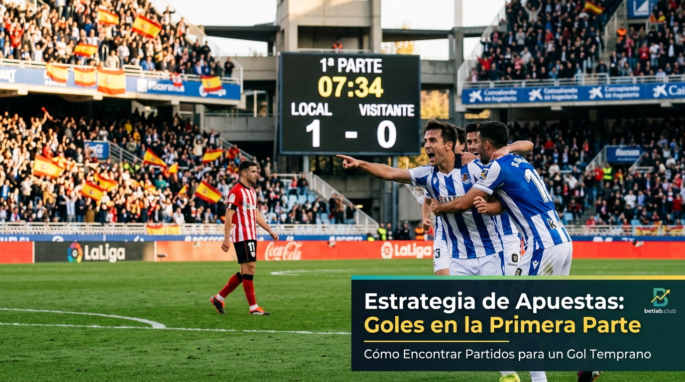 Estrategia de apuestas por goles en la primera parte: selección de partidos y análisis de la eficacia goleadora