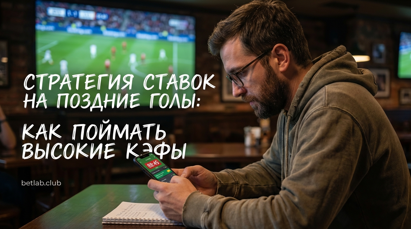 Стратегия ставок на поздние голы после 80-й минуты: как ловить высокие кэфы