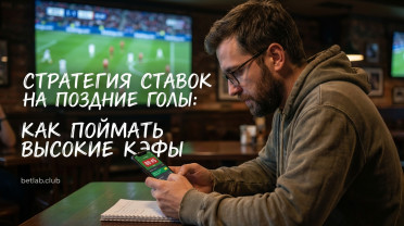 Стратегия ставок на поздние голы после 80-й минуты: как ловить высокие кэфы