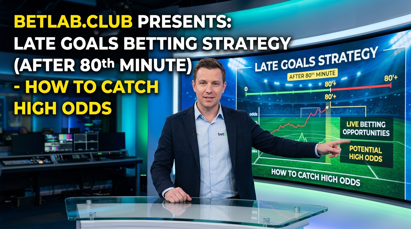 A betting strategy for late goals after the 80th minute: how to secure high odds