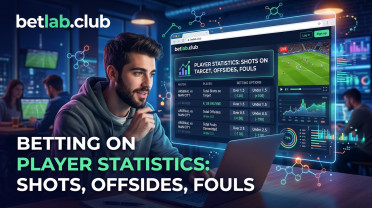 Betting on player statistics at bookmakers: fouls, offsides and total shots on target