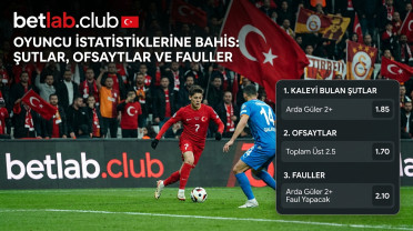 Bahis şirketlerinde oyuncu istatistiklerine yönelik bahisler: fauller, ofsaytlar ve kaleye isabet eden şutların toplam sayısı
