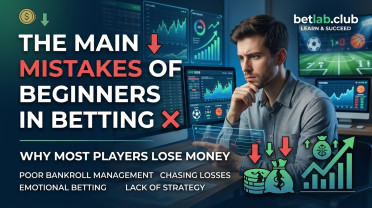 The main mistakes made by beginners in betting: why 95% of bettors lose their deposits