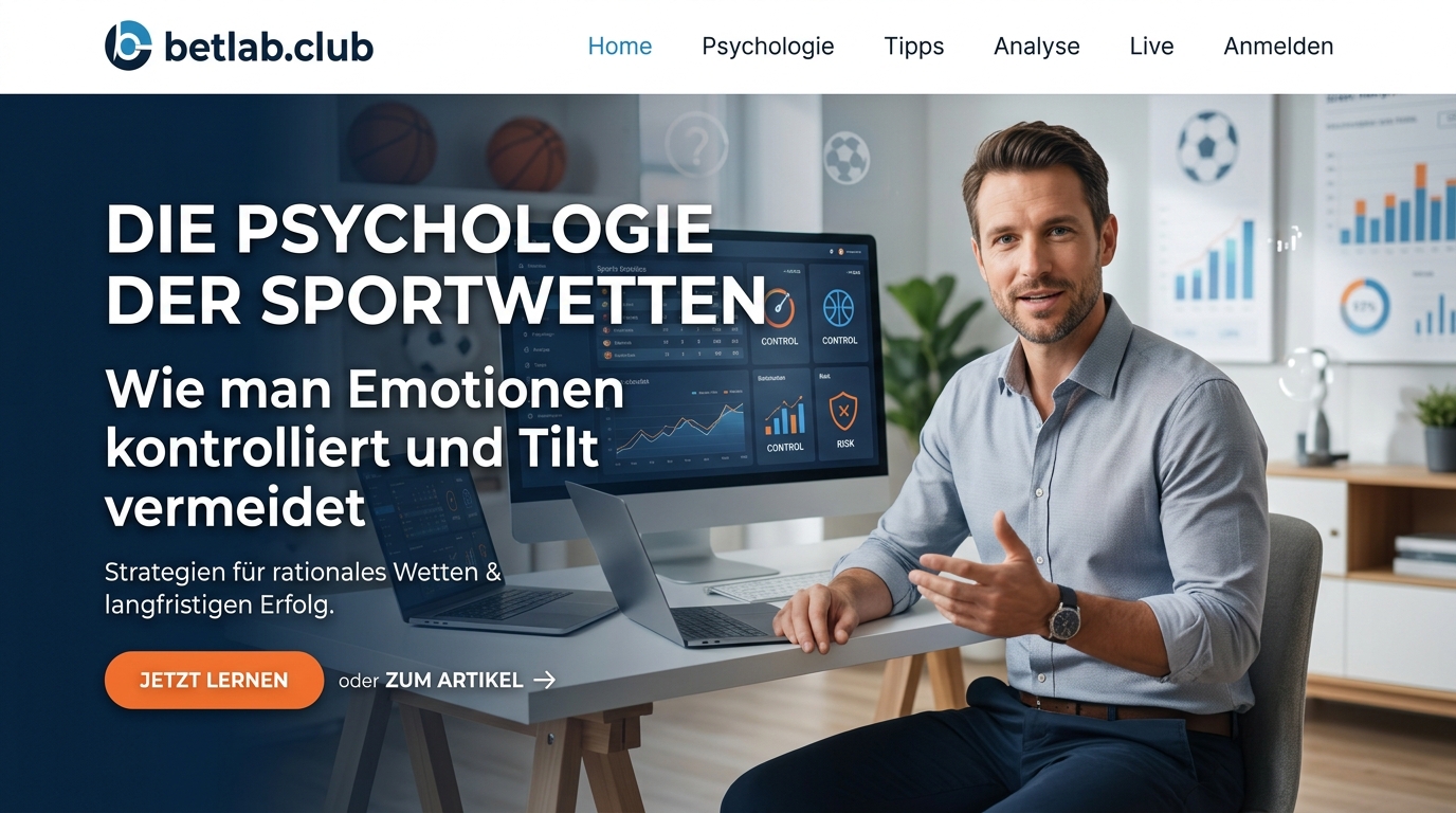 Die Psychologie des Sportwettens: Wie man einen Tilt vermeidet und seine Emotionen unter Kontrolle hält
