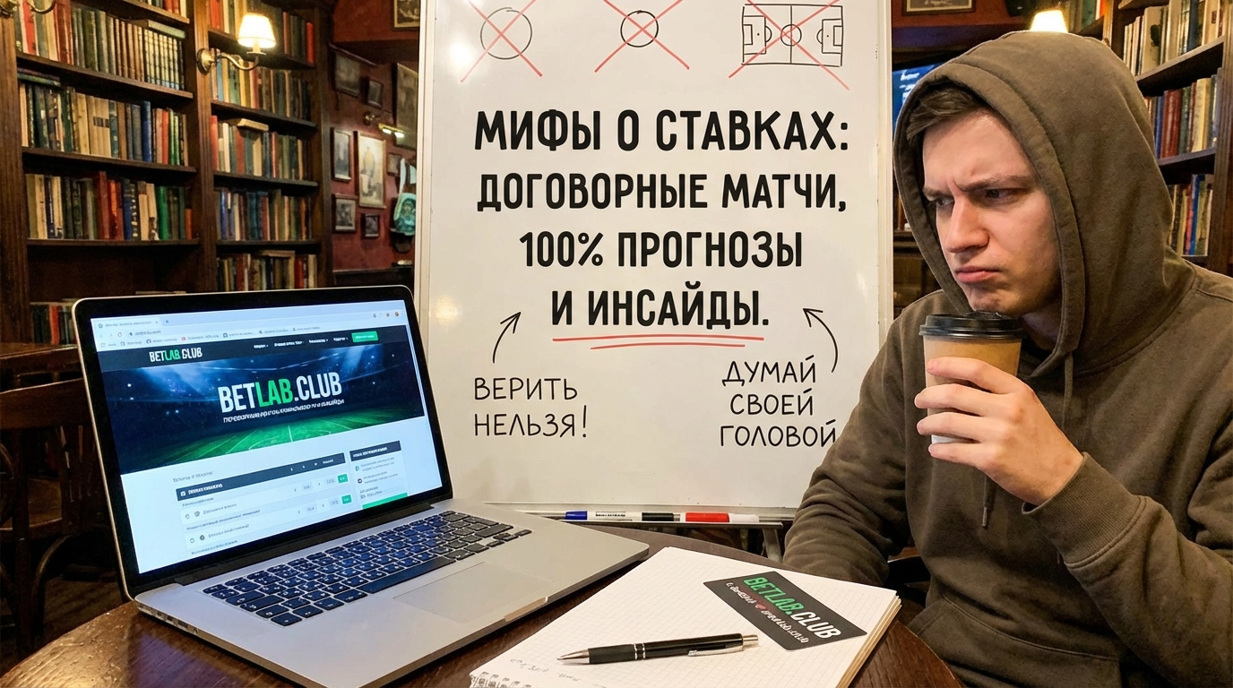 Мифы о ставках на спорт: договорные матчи, 100% прогнозы и инсайды в Телеграм