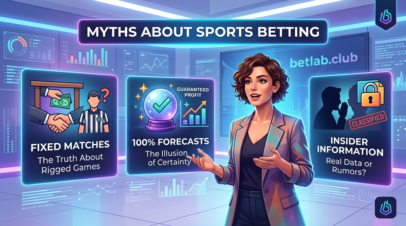 Myths about sports betting: match-fixing, 100% accurate predictions and insider tips on Telegram