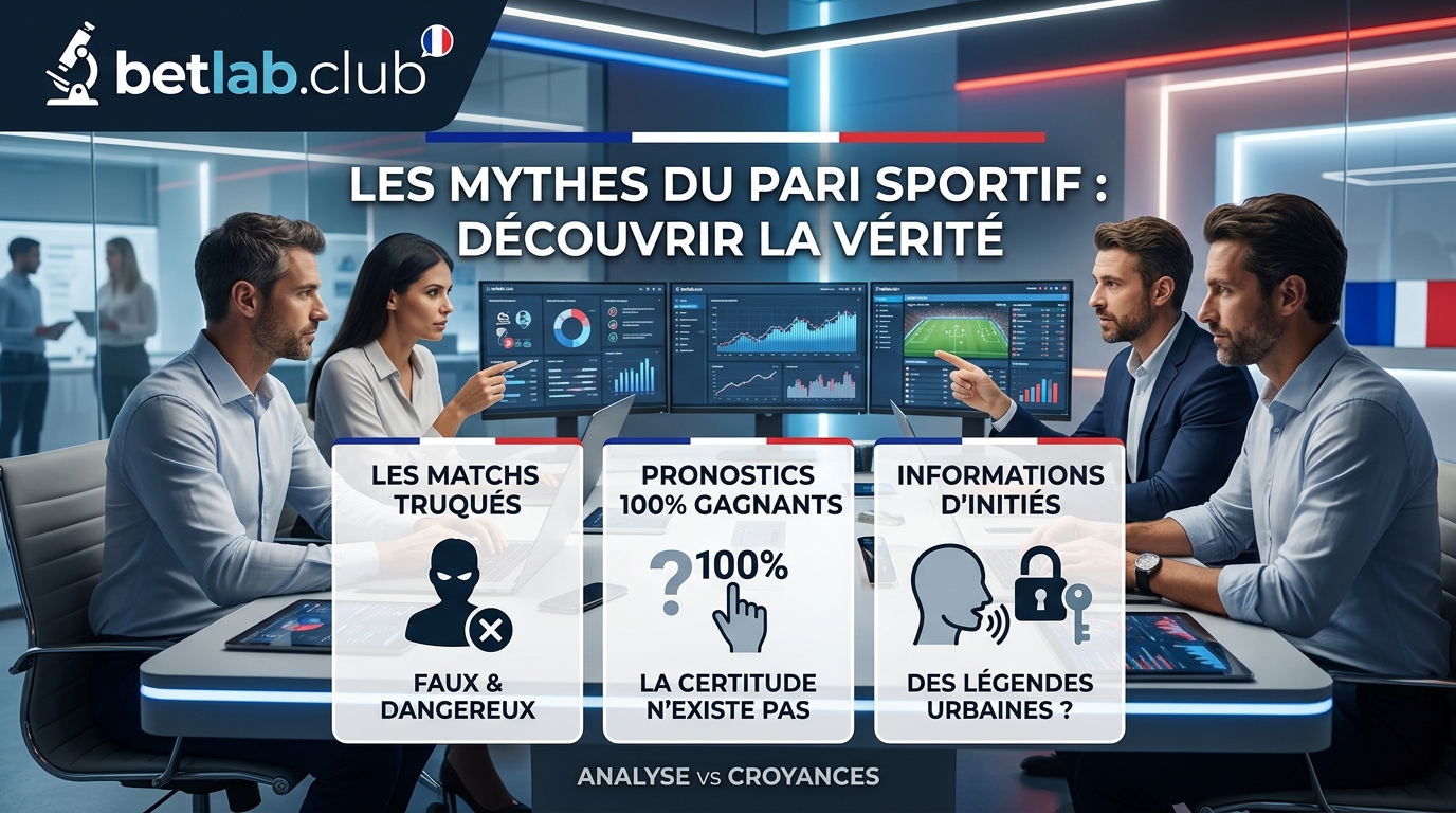 Les mythes sur les paris sportifs : matchs truqués, pronostics à 100 % et informations privilégiées sur Telegram
