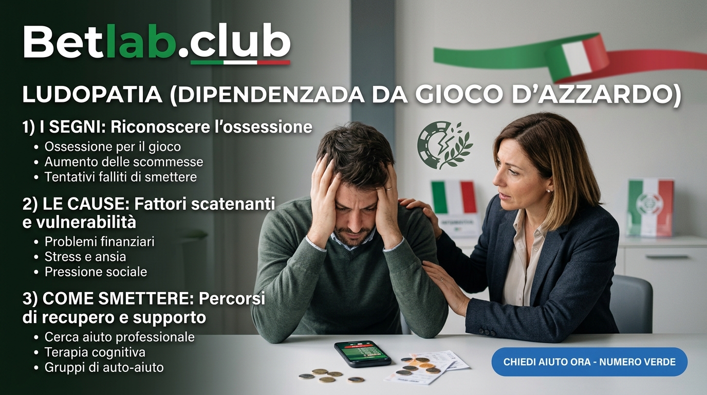 Dipendenza dal gioco (ludomania) nelle scommesse: come riconoscere il problema e smettere