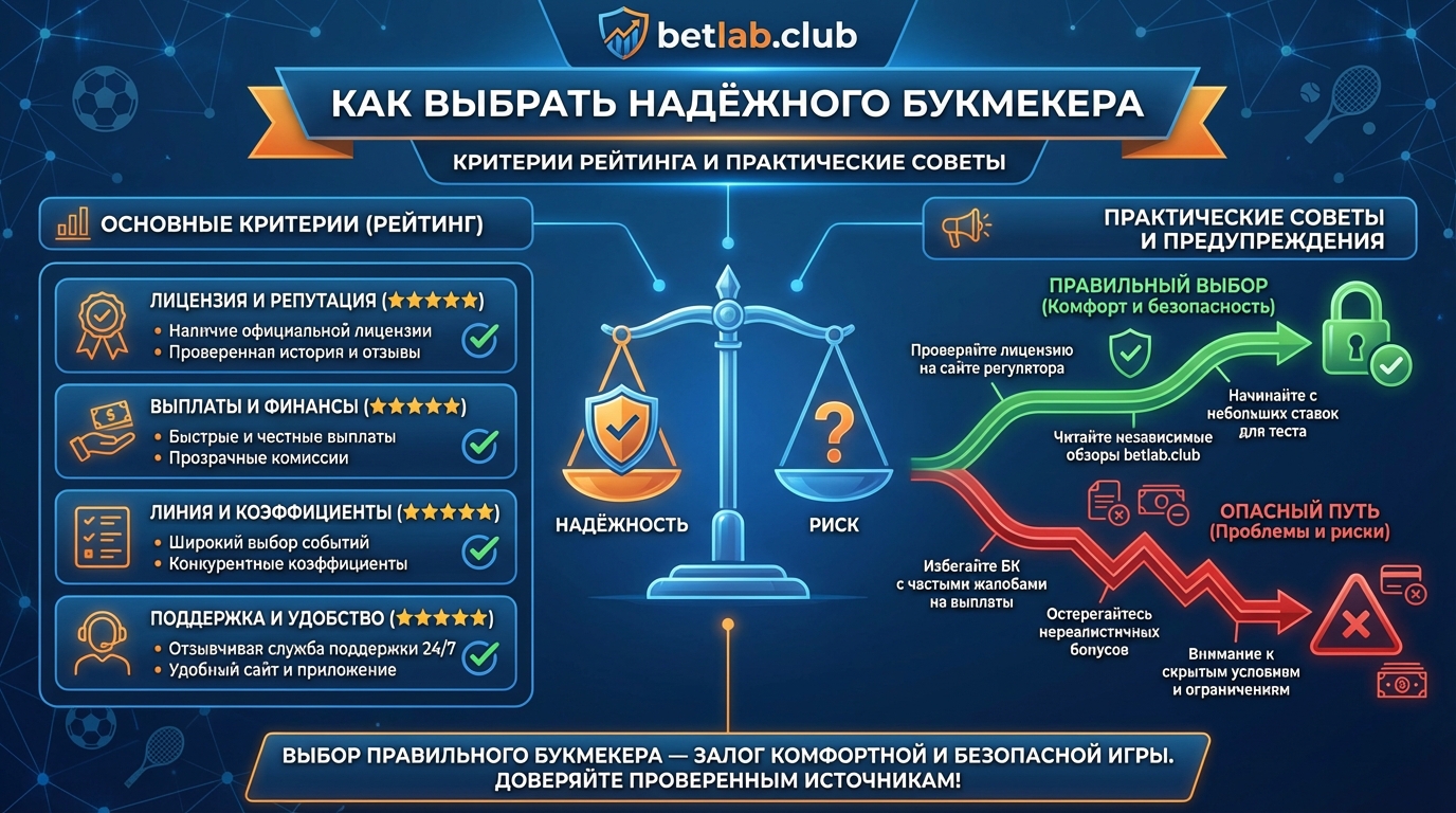 Как выбрать надежную букмекерскую контору: рейтинг критериев и советы новичкам