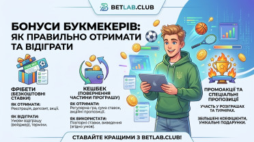 Бонуси букмекерів: як правильно отримувати та відігравати фрібети, кешбек та акції