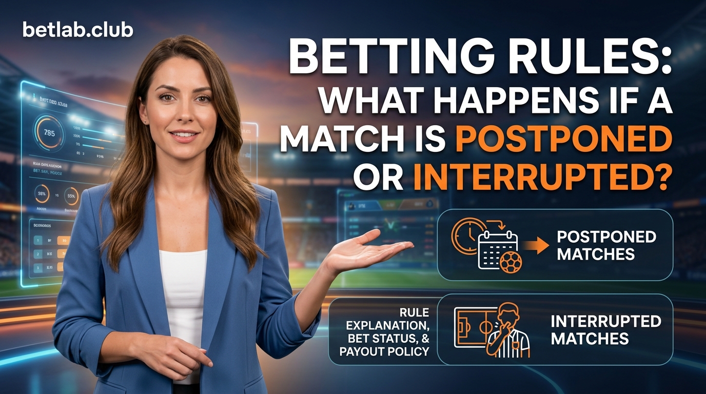 Bookmaker’s betting rules: refunds in the event of cancellation, postponement or suspension
