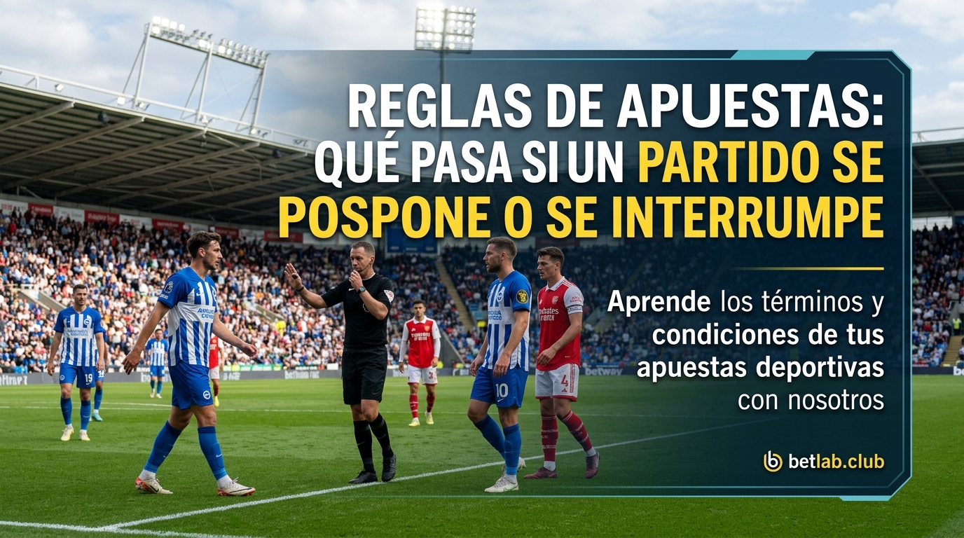 Reglas de aceptación de apuestas en las casas de apuestas: reembolsos en caso de cancelación, aplazamiento o interrupción