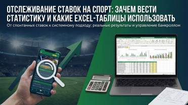 Учет ставок на спорт: зачем вести статистику в Excel и как использовать трекеры