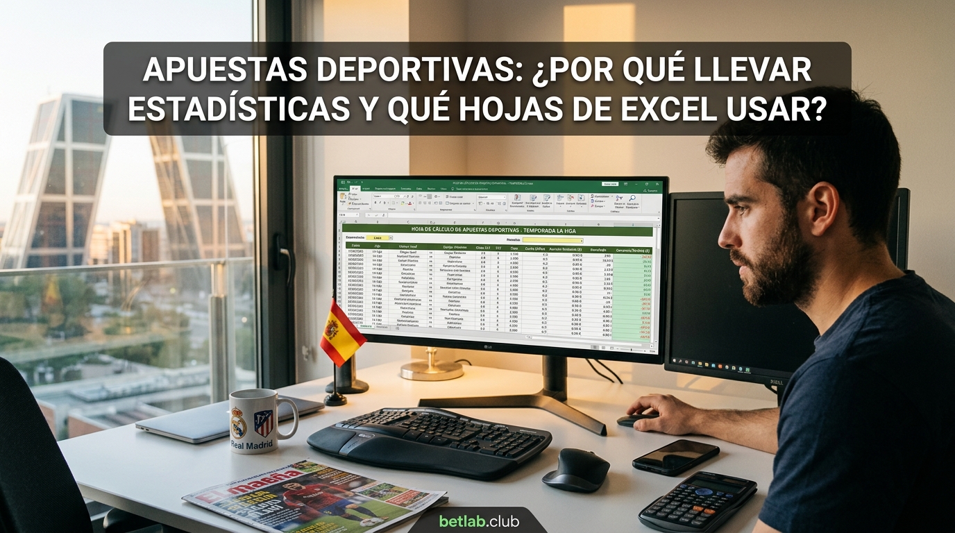 Registro de apuestas deportivas: por qué llevar un registro en Excel y cómo utilizar los rastreadores
