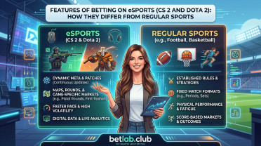 Features of esports betting (CS 2, Dota 2): key differences from traditional sports
