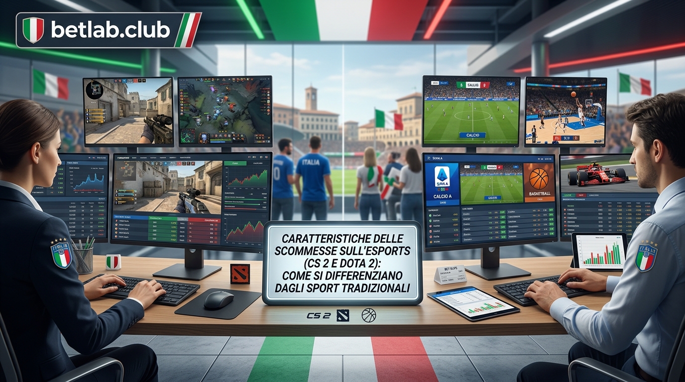 Caratteristiche delle scommesse sugli eSport (CS 2, Dota 2): le principali differenze rispetto allo sport tradizionale
