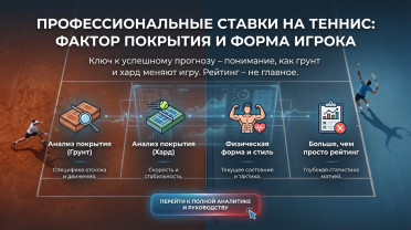 Ставки на теннис: специфика корта (хард, грунт) и правила анализа формы игроков