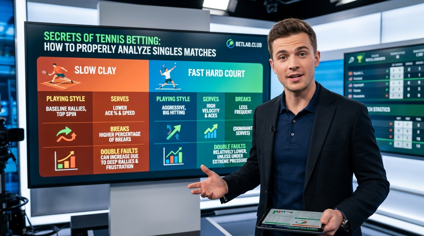 Tennis betting: court surfaces (hard, clay) and how to analyse players’ form