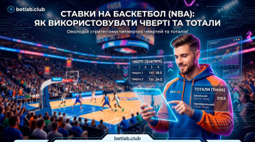 Ставки на баскетбол (НБА): ефективні стратегії щодо тоталів, фори та результатів чвертей.