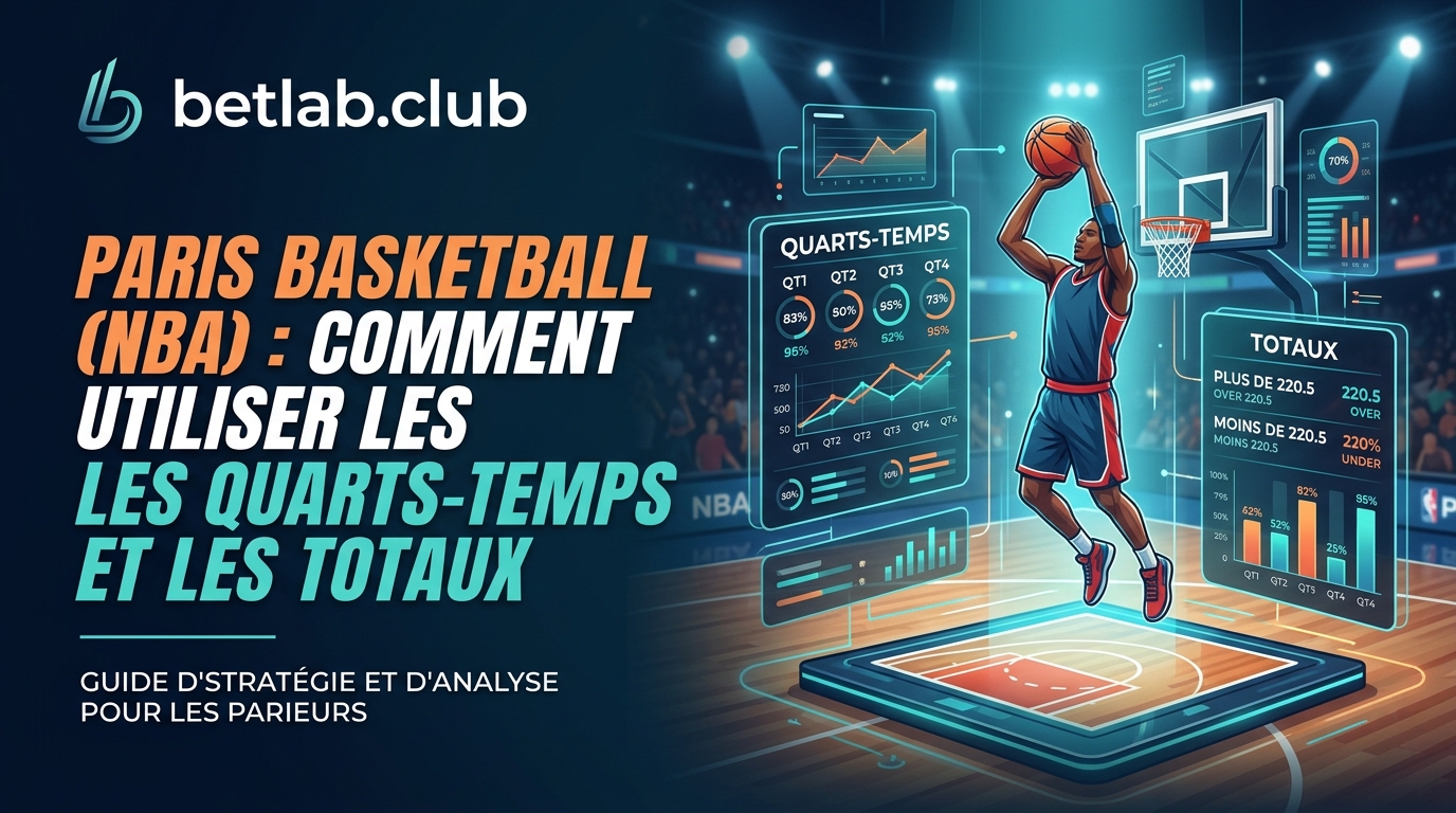 Paris sur le basket (NBA) : stratégies efficaces pour les totaux, les handicaps et les résultats par quart-temps.