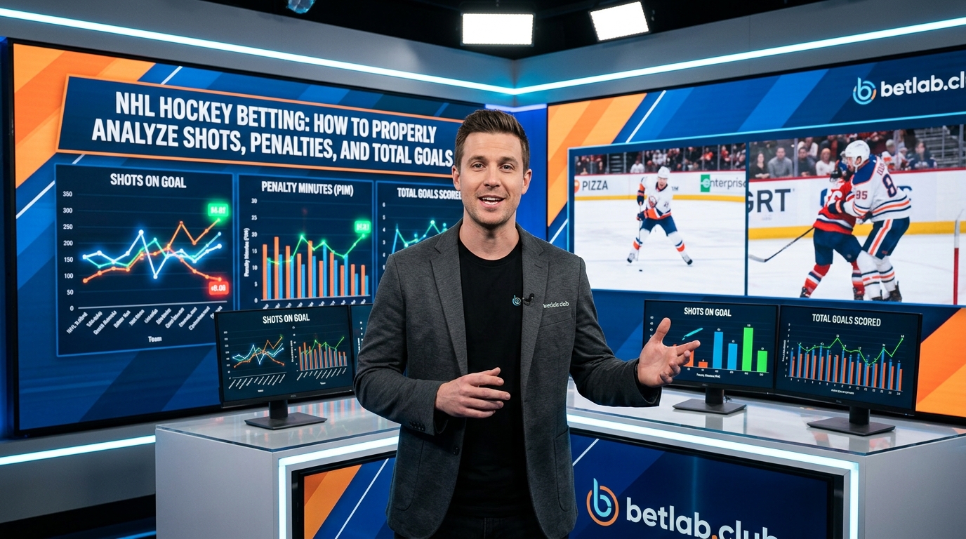 Hockey betting (NHL and KHL): analysis of shots on target, penalties and total goals