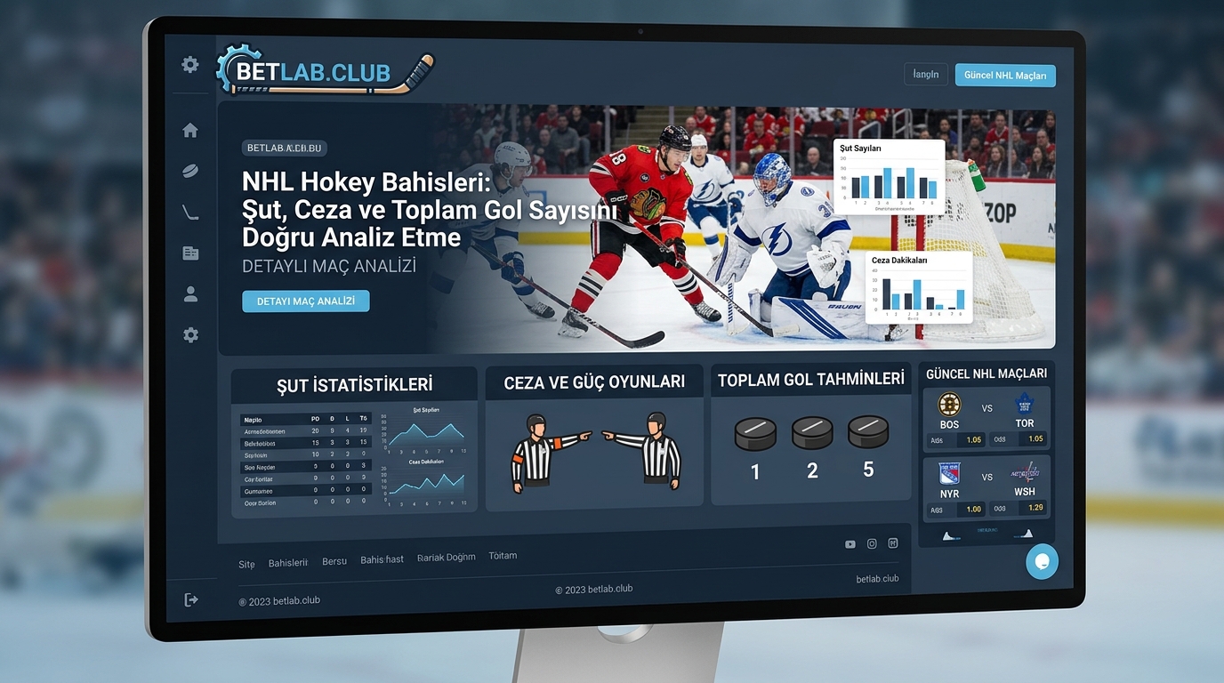 Hokey bahisleri (NHL ve KHL): Kaleye yapılan şutlar, cezalar ve toplam gol sayısının analizi
