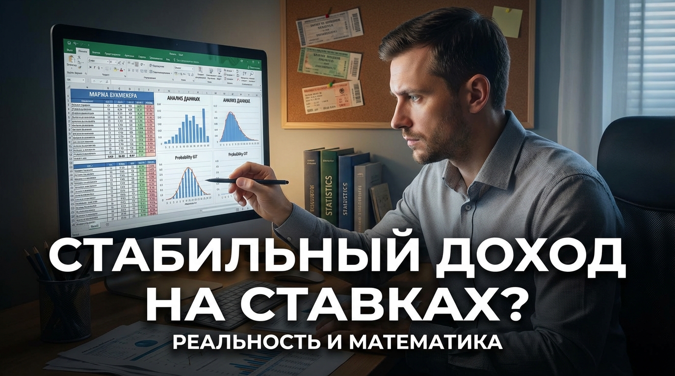 Можно ли стабильно зарабатывать на ставках на спорт: математика и реальность