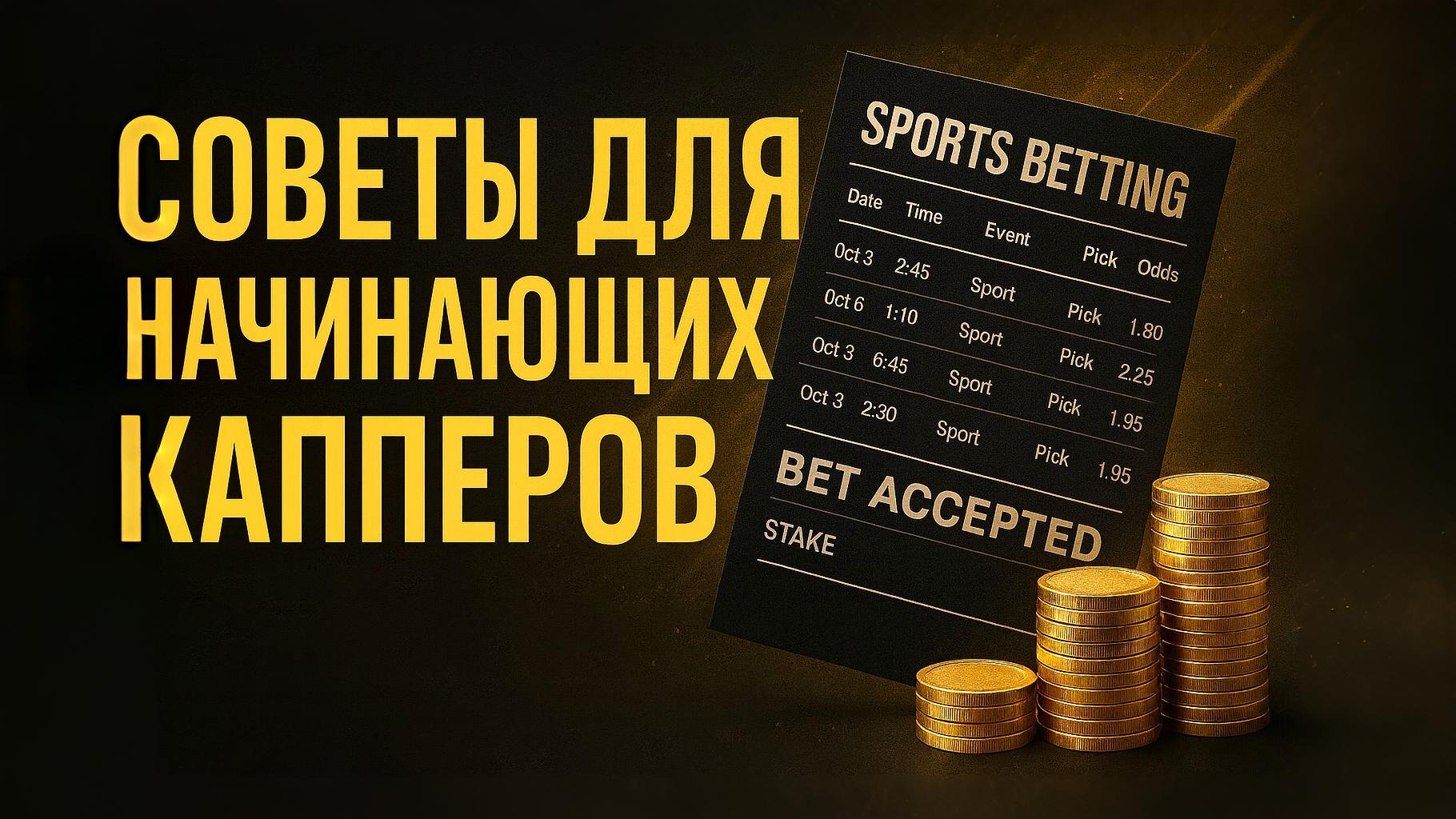 Советы начинающим капперам.