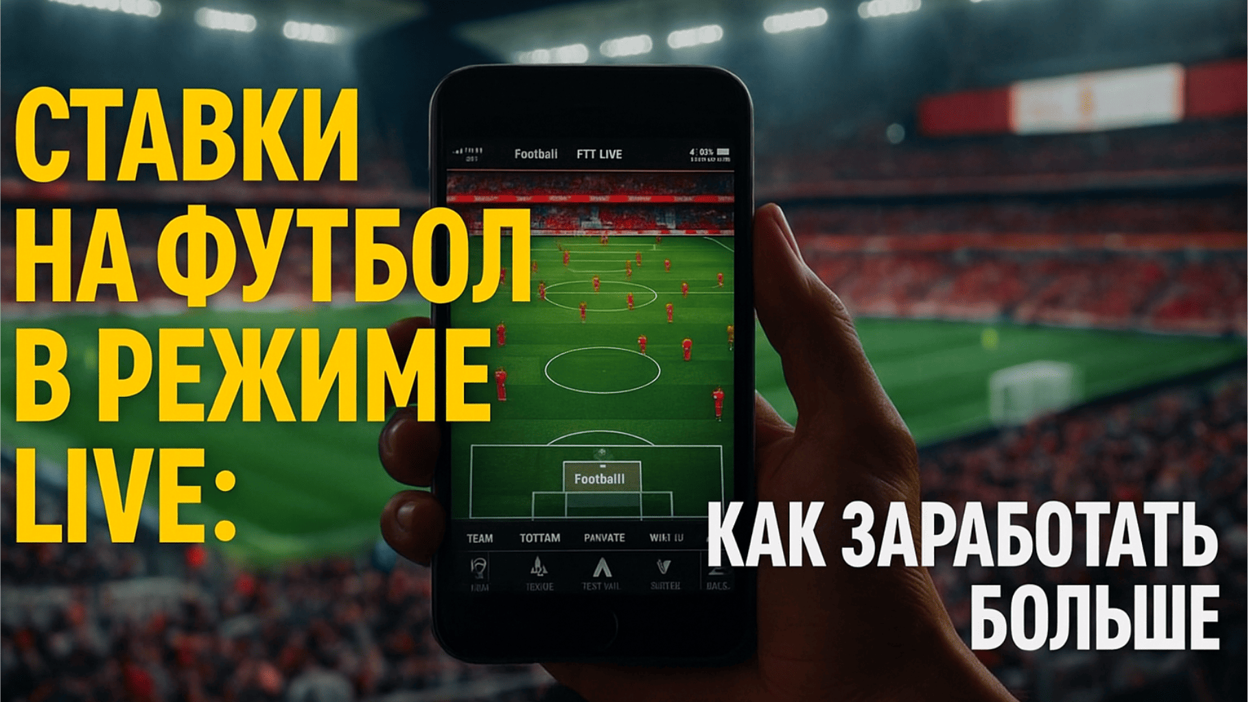 Ставки на футбол в режиме Live: Как заработать больше